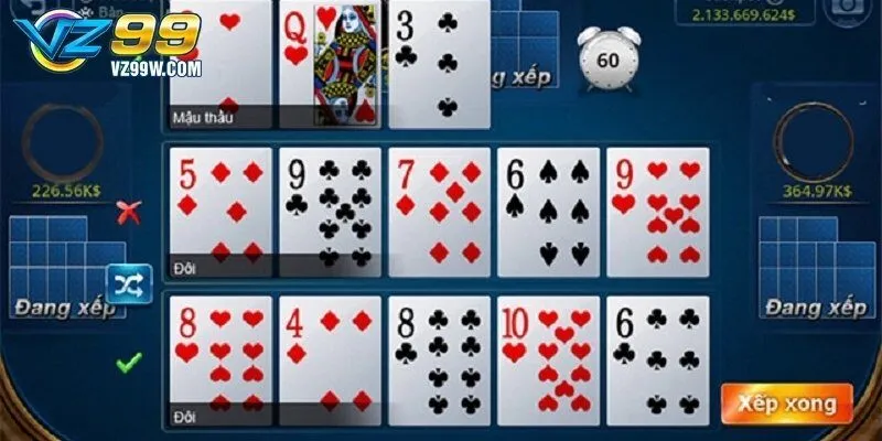 Ví dụ cụ thể về quy tắc tính chi trong Mậu Binh